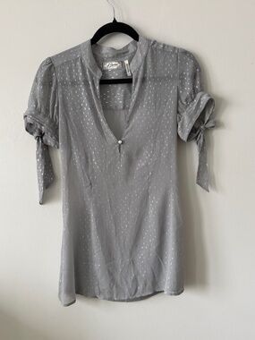 Vintage Y2K GUESS Sheer Polka Dot Bell Sleeve Blouse | Size S